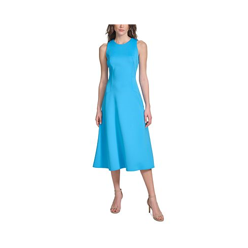 Calvin Klein Womens A-Line Midi Dress