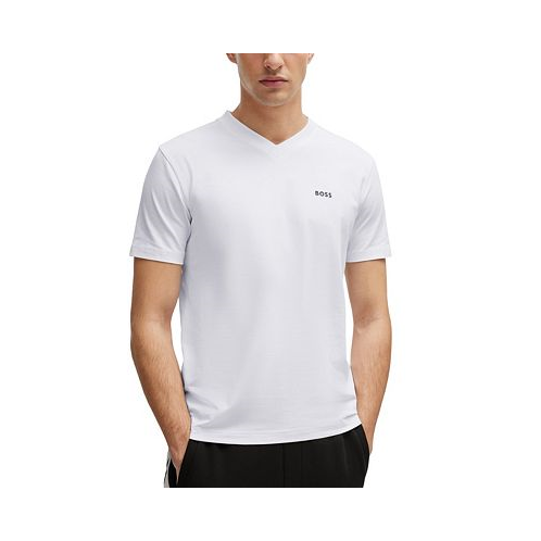 Hugo Boss Mens Contrast Logo Regular-Fit T-Shirt