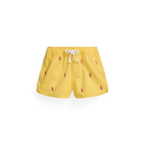 Polo Ralph Lauren Toddler and Little Girls Polo Pony Cotton Twill Shorts