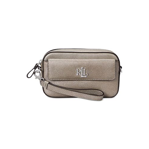 POLO Ralph Lauren Metallic Leather Marcy Convertible Pouch