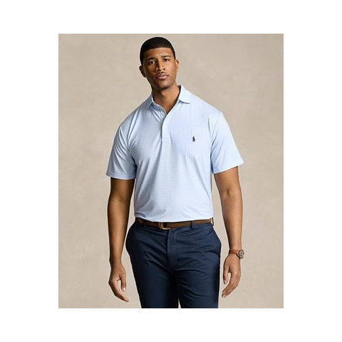 Polo Ralph Lauren Mens Big & Tall Airflow Stretch Foulard-Print Performance Polo Shirt