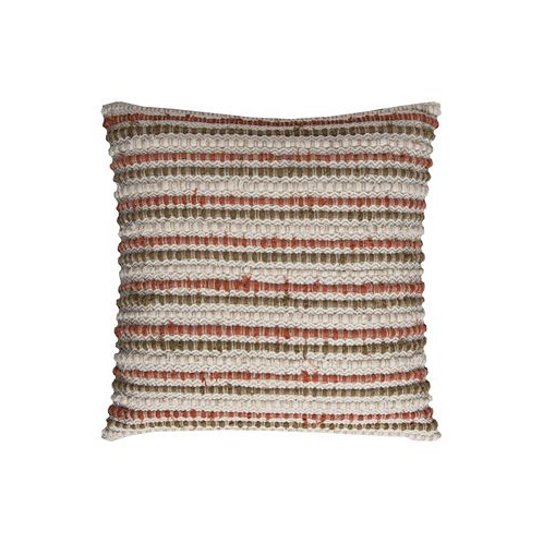 Rizzy Home Striped Polyester Filled Decorative Pillow 20 x 20