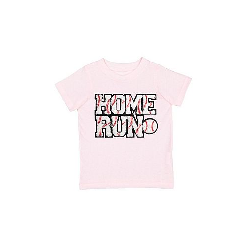 Sweet Wink Toddler Girls Home Run Patch Short Sleeve T-Shirt