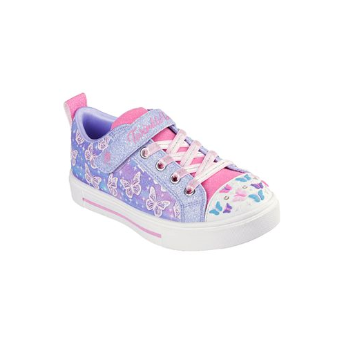 Skechers Little Girls Twinkle Toes: Twinkle Sparks - Ombre Flutter Stay-Put Light-Up Casual Sneakers from Finish Line