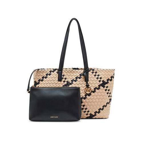 Anne Klein Woven Tote with Pouch