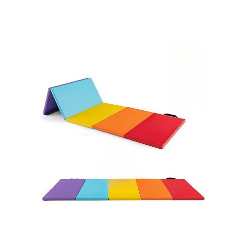 Slickblue 5-Panel Folding Gymnastics Mat for Kids