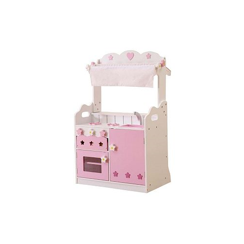 Simplie Fun Kids Funnel 2 In 1 Pink Pretend Kitchen And Market Stall