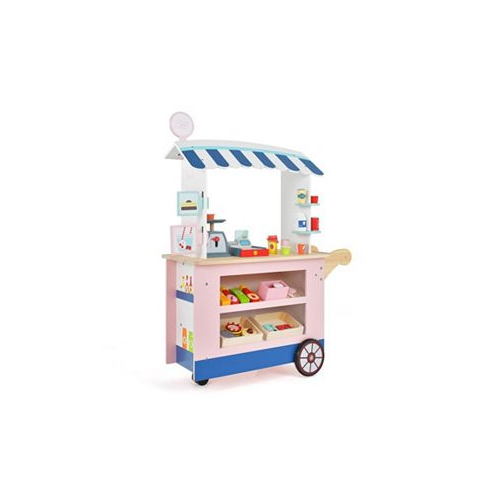Slickblue Toy Cart Play Set with POS Machine and Lovely Scale