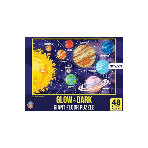 MasterPieces Puzzles MasterPieces Glow in the Dark - Our Solar System 48 Piece Floor Puzzle
