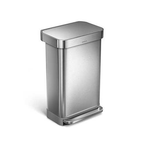 Simplehuman Brushed Stainless Steel 45L Step Trash Can