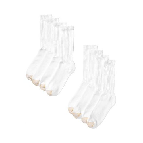 Gold Toe Mens 8-Pack Athletic Crew Socks
