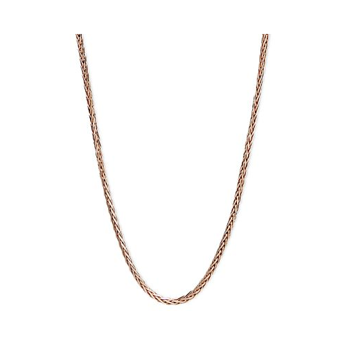 Macys 14k Gold Necklace 16 Diamond Cut Wheat Chain (9/10mm)