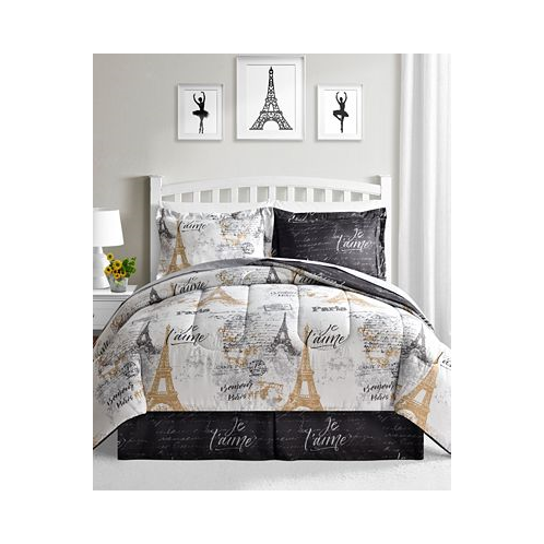 Fairfield Square Collection Paris Gold Reversible 8 Pc. Comforter Sets