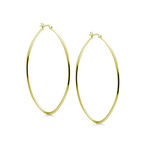 And Now This Oval 3 Extra Large Hoop Earrings in Silver-Plate
