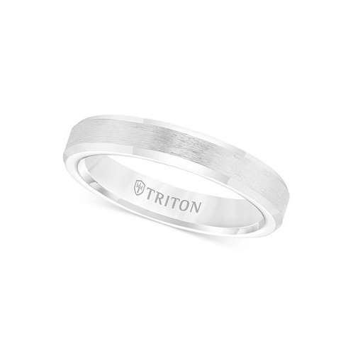 Triton Mens White Tungsten Carbide Ring Wedding Band (3mm)