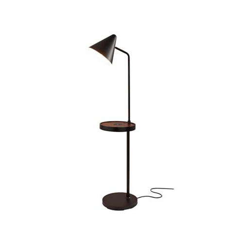 Adesso Oliver Wireless Charging Task Shelf Floor Lamp