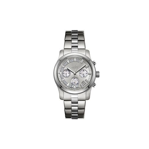 Jbw Womens Muse Diamond (1/5 ct.t.w.) Stainless Steel Watch