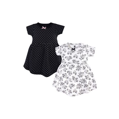 Hudson Baby Baby Girls Cotton Short-Sleeve Dresses 2pk Toile
