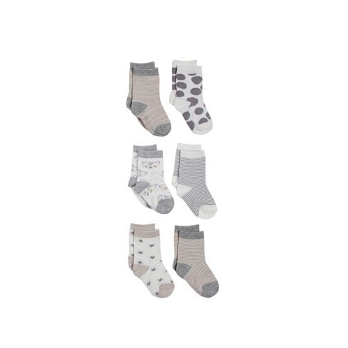 Snugabye Dream Baby Boy or Baby Girl 6 Pack Socks in Giftbox