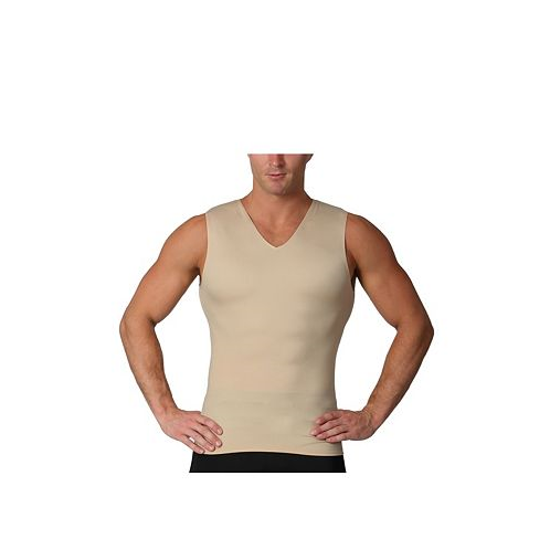 Insta Slim Mens Compression Sleeveless V-Neck T-Shirt