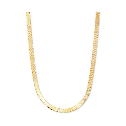 Giani Bernini Herringbone 18 Chain Necklace (4.5mm) in 18k Gold-Plated Sterling Silver