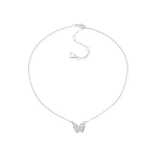 DKNY Pave Butterfly Pendant Necklace 16 + 3 extender