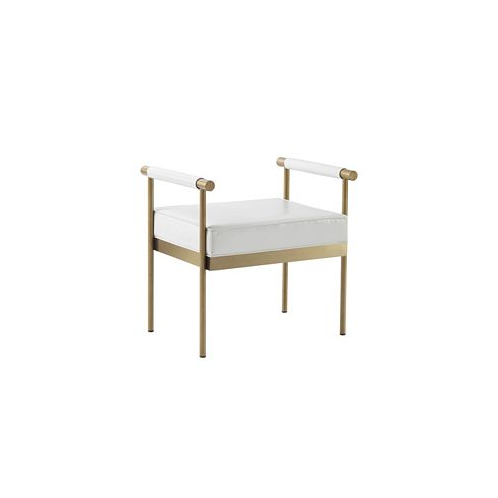 TOV Furniture Diva Faux Leather Bench