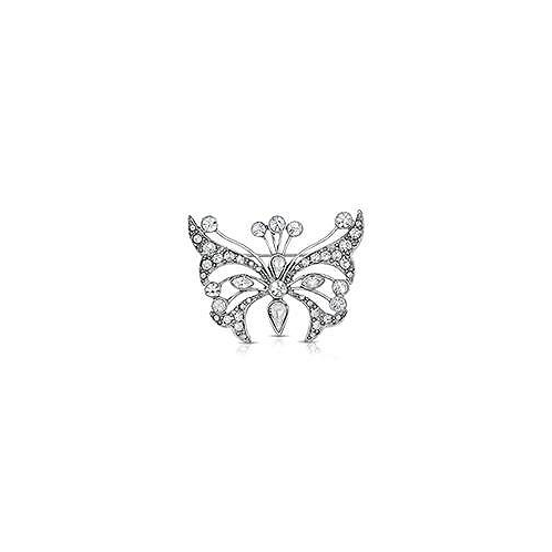 2028 Crystal Butterfly Brooch Pin