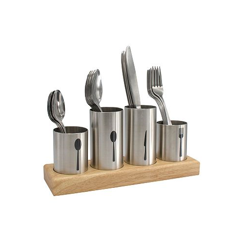 Sorbus Stainless Steel Flatware Organizer Caddy with Base