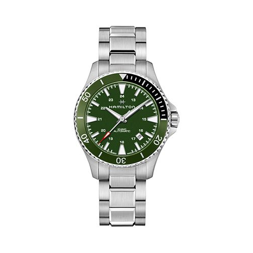 Hamilton Mens Swiss Automatic Scuba Stainless Steel Bracelet Watch 40mm
