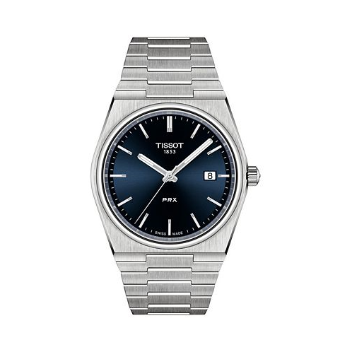 Tissot Mens Swiss PRX Stainless Steel Bracelet Watch 40mm