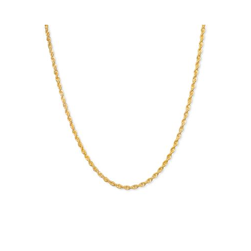 Macys Sparkle Rope 22 Chain Necklace (2mm) in 14k Gold