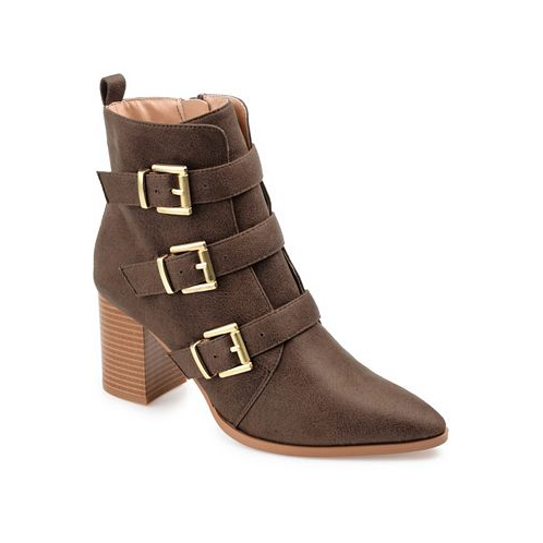 Journee Collection Womens Winsley Buckle Straps Booties