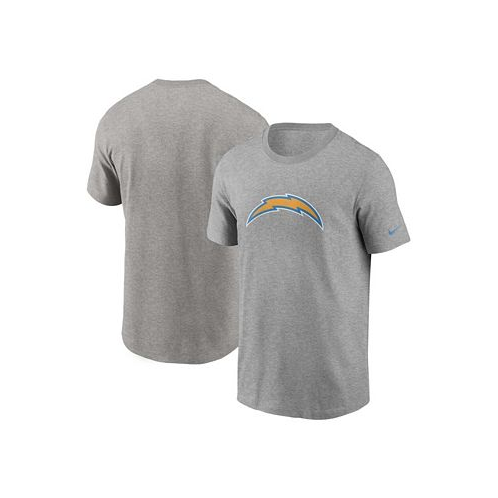 Nike Mens Heathered Gray Los Angeles Chargers Primary Logo T-shirt