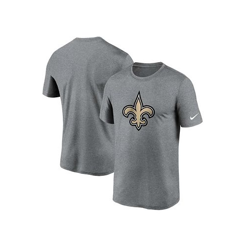 Nike Mens Big and Tall Heathered Charcoal New Orleans Saints Logo Essential Legend Performance T-shirt