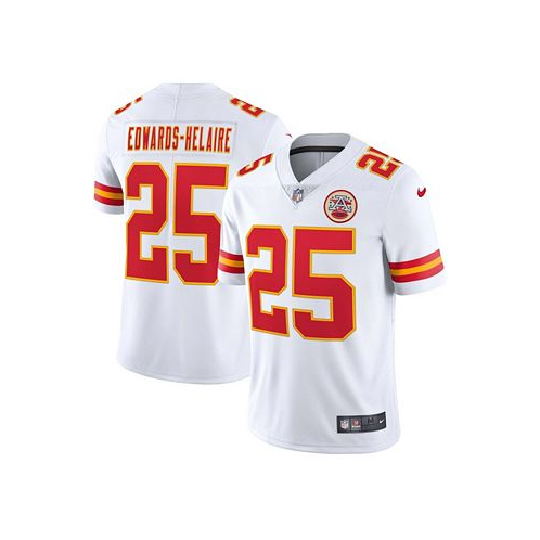 Nike Mens Clyde Edwards-Helaire White Kansas City Chiefs Vapor Limited Jersey