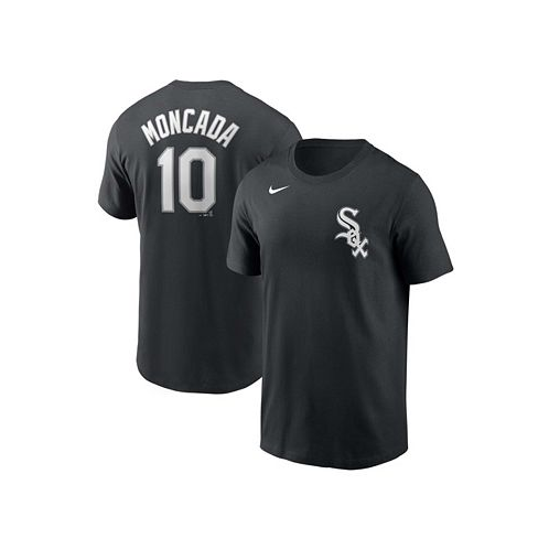 Nike Big Boys Yoan Moncada Black Chicago White Sox Player Name and Number T-shirt
