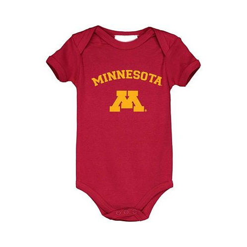 Two Feet Ahead Infant Boys and Girls Maroon Minnesota Golden Gophers Arch and Logo Bodysuit