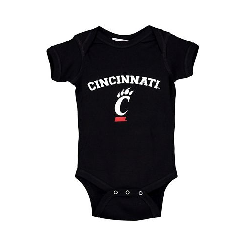 Two Feet Ahead Infant Boys and Girls Black Cincinnati Bearcats Arch and Logo Bodysuit