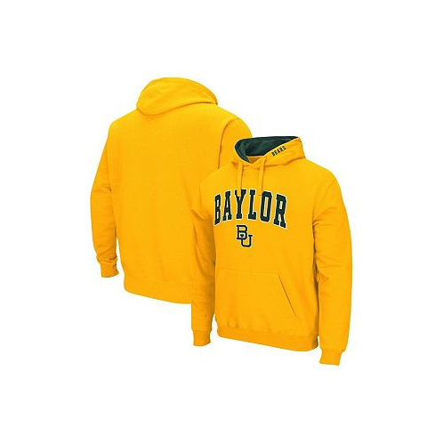 Colosseum Mens Gold Baylor Bears Arch Logo 3.0 Pullover Hoodie