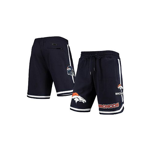 Pro Standard Mens Navy Denver Broncos Core Shorts