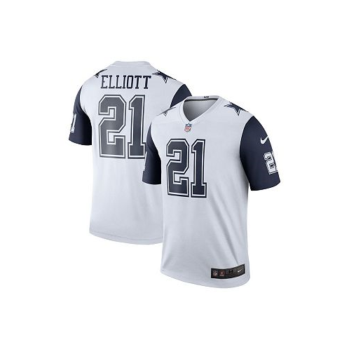 Nike Mens Ezekiel Elliott White Dallas Cowboys Color Rush Legend Player Jersey
