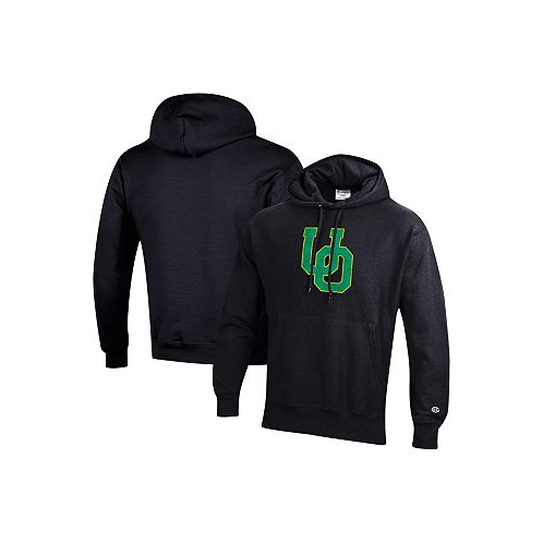 Champion Mens Black Oregon Ducks Vault Logo Reverse Weave Pullover Hoodie