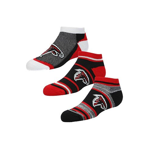 For Bare Feet Boys and Girls Youth Atlanta Falcons 3-Pack Cash Ankle Socks