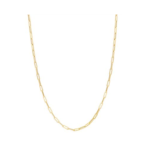 Macys Paperclip Link 16 Chain Necklace in 14k Gold