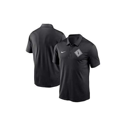 Nike Mens Black Chicago White Sox Diamond Icon Franchise Performance Polo Shirt