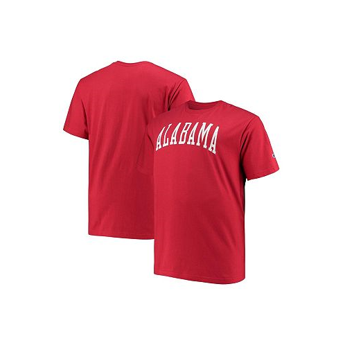 Champion Mens Crimson Alabama Crimson Tide Big and Tall Arch Team Logo T-shirt