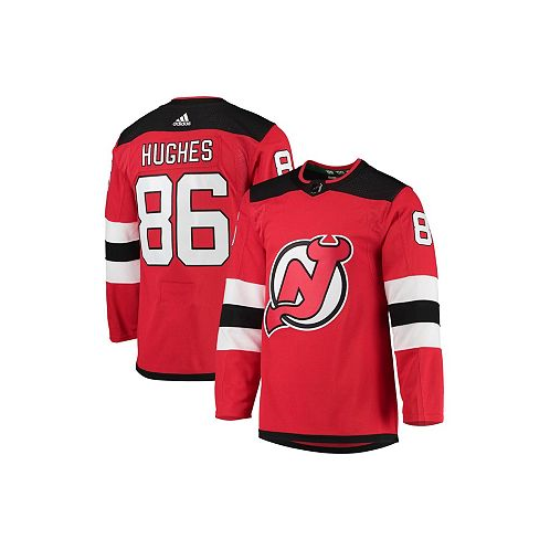 Adidas Mens Jack Hughes Red New Jersey Devils Home Authentic Pro Player Jersey