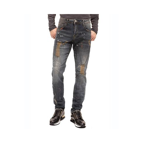 RON TOMSON Mens Modern Sepia Denim Jeans