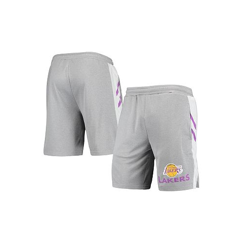 Concepts Sport Mens Gray Los Angeles Lakers Stature Shorts